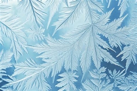 Macro Patterns Frost Window Glass Stock Illustrations 83 Macro