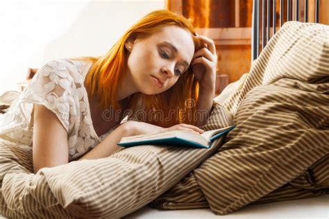 Happy Teen Girl Lying Bed Writing Diary Stock Images Download 54
