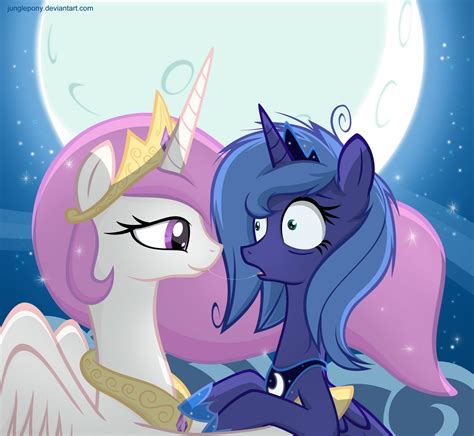 Princess Luna Kiss Fluttershy