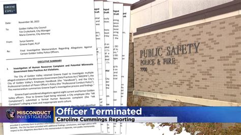 Golden Valley police officer fired after investigation finds she shared