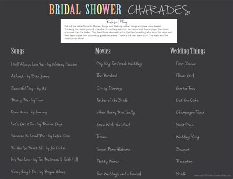 Kamden is away for a week so we had to pass the time somehow. Bridal Shower Charades - Just like the classic charades ...