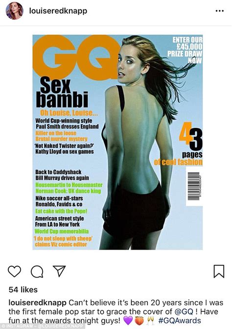 Louise Redknapp Shares Very Racy Throwback Of Her Sex Bambi 1998 Gq