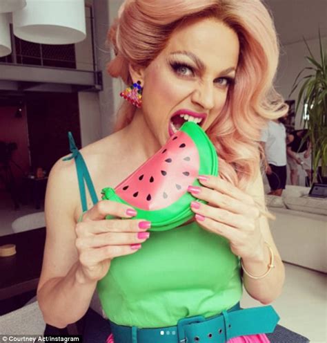 Courtney Act Dons A Watermelon Inspired Ensemble For Mtv Daily Mail