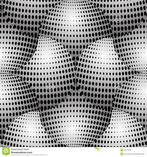 Space Eggs 3d Halftone Stars Vector Seamless Pattern Stock
