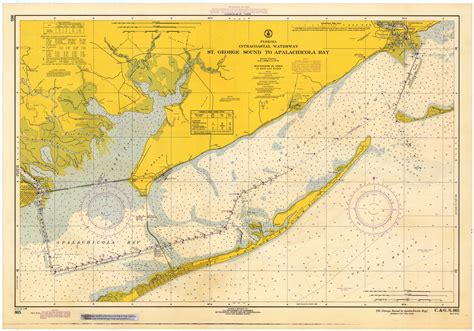 Carabelle To Apalachicola Bay 1968 Old Map Nautical