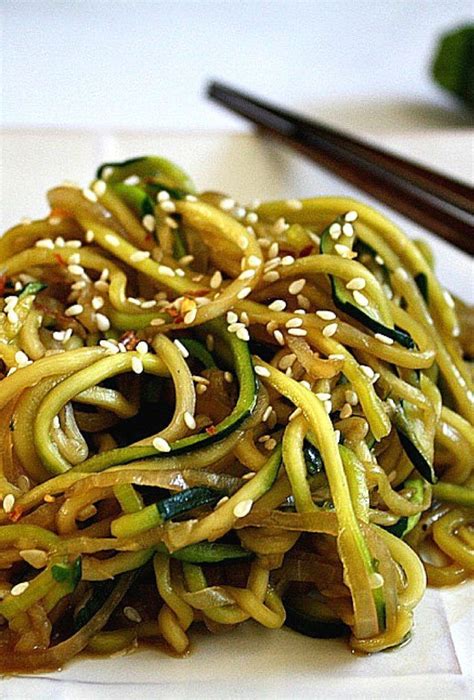 I served our stir fry with whole grain brown rice and stuck to a 2/3 cup portion. Stir Fry Zucchini Noodles | Recipe | Recipes, Zoodle ...