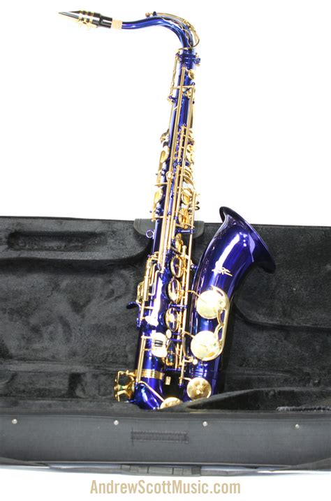 Blue And Gold Tenor Saxophone Andrew Scott Music