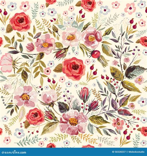 Floral Seamless Pattern Stock Illustration Illustration Of Elegant