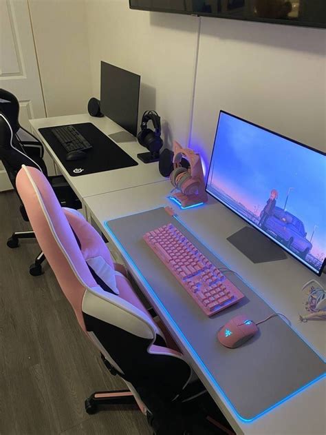 Hacker room a secret hacker room i worked on parallel to the previous post before i decided to split them into two projects. #gaming #setup his and hers gaming setup, small room ...