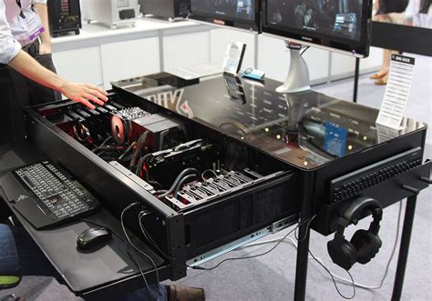 The ultimate computer desk case mod. Hide your high-end PC in your desk with this cool case - CNET