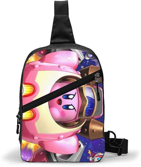 Kirby Cute Anime Character Strap Backpack Travel Hiking Backpack