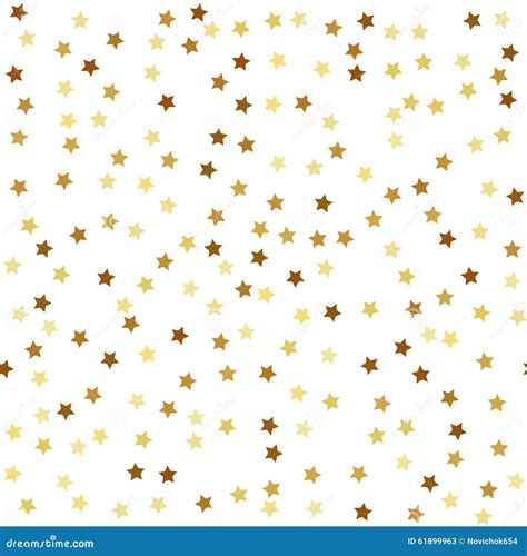 Gold Star Seamless Pattern Stock Vector Illustration Of Pattern 61899963