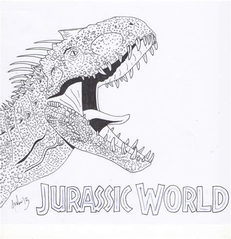 Printable Indominus Rex Coloring Page Printable Word Searches