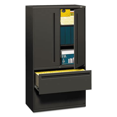 Hon 700 Series Lateral File Wstorage Cabinet 36w X 19 14d Charcoal