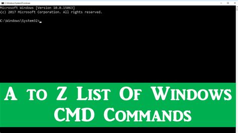 A To Z List Of Windows Cmd Commands You Need To Know Cmd Commands