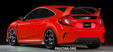 2017 Honda Civic Type R Hot Hatch Rendered In Red Paul Tan Image 400070