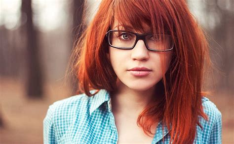 Cute Redhead Cute Female Model Redhead With Glasses Sexy Hd Wallpaper Peakpx
