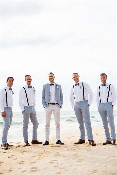 Beach Wedding Suits For Groom At Wedding