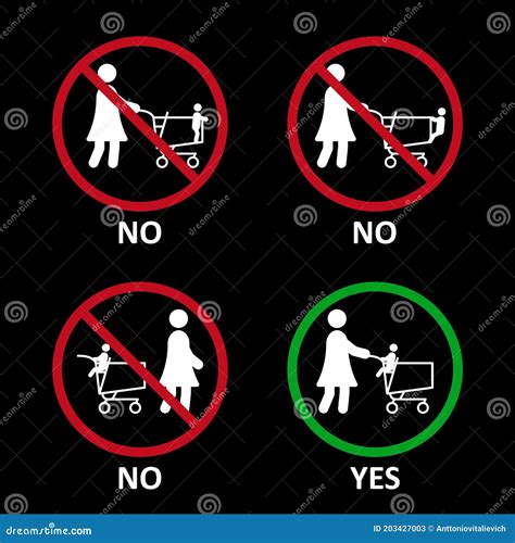 Rules Using Of Shop Cart Using Shopping Trolley With Children Correct