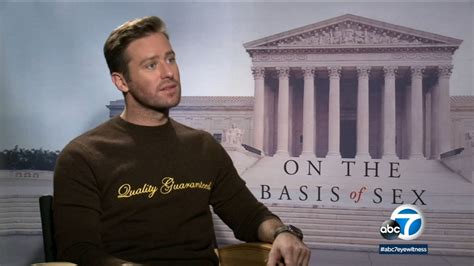 On The Basis Of Sex Armie Hammer Shares Why Hes Helping Tell