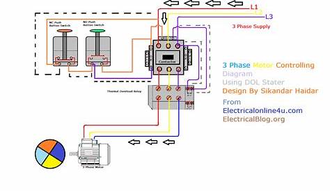wiring diagram of motor control