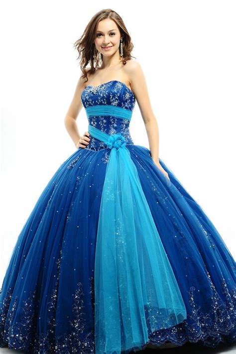 30 Vestidos De 15 Años Largos Y Cortos En Color Azul Vestidos Glam