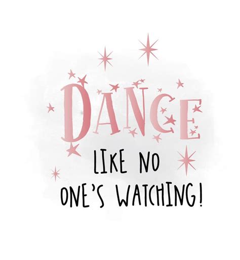 Dance Like No One Watching Svg Clipart Girl Bedroom Quote Etsy Word