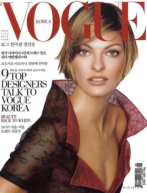 Cover Of Vogue Korea With Linda Evangelista August 1996 Id3412