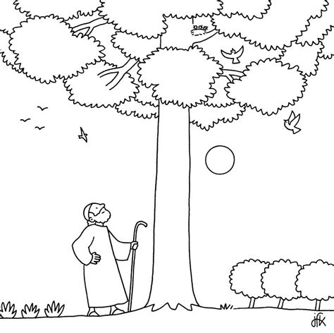 Mustard Seed Coloring Page Coloring Pages