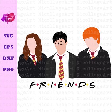 Harry Potter SVG Harry Potter Friends SVG printable art for | Etsy