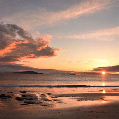 Northton Beach Sunset Isle Of Harris Scotland