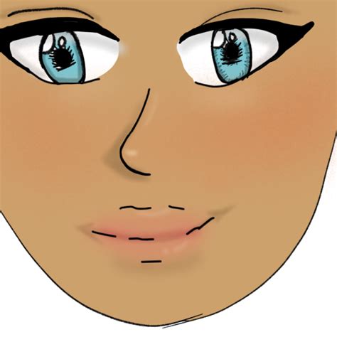 First Time Drawing A Face Without Trace Ibispaint