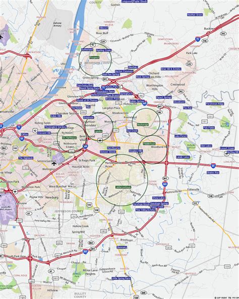 Louisville Ky Neighborhood Map