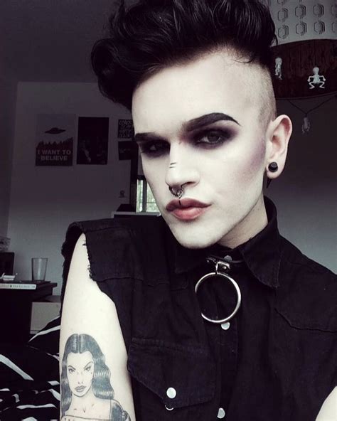 Productive Day Today 🏻️🕷 Gothic Makeup Male Makeup Goth Makeup
