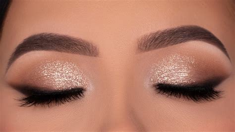 Soft Glitter Eye Makeup For Wedding Party Special Occasion Youtube