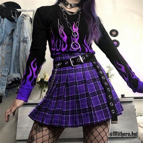 Purple In 2020 Alternative Outfits Fashion Aesthetic Clothes