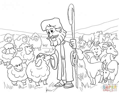 This craft is not only a coloring book, but a story about the lost sheep. Goats and Sheep Coloring Page | Bible coloring pages