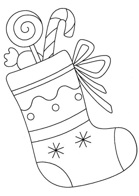 Christmas Stocking Coloring Pages For Kids Christmas Coloring Sheets