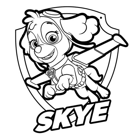 You can download and print this image paw patrol mighty pups skye coloring pages for individual and noncommercial use only. Leuk voor kids | Skye met badge | Paw patrol coloring, Paw ...