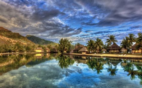 HDR, Clouds, Sky, Palm trees Wallpapers HD / Desktop and ...