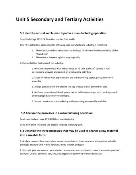A definition of geography that is simply locational. Primary Secondary Tertiary Economic Activities Worksheet ...
