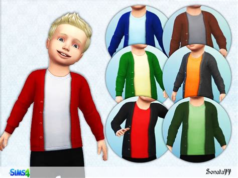 Cardigan For Toddler Found In Tsr Category Sims 4 Toddler Female The