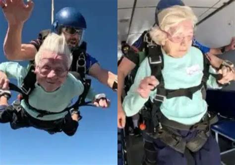 104 Year Old Woman Passes Away Days After Going Skydiving To Break