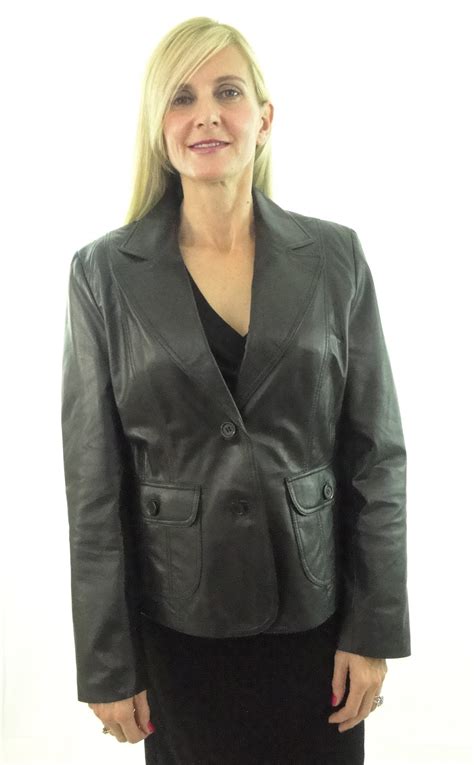 ladies black leather blazer radford leather fashions quality leather and sheepskin jackets for