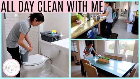 All Day Clean With Me Speed Cleaning Style Mom Xo Youtube