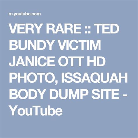 Very Rare Ted Bundy Victim Janice Ott Hd Photo