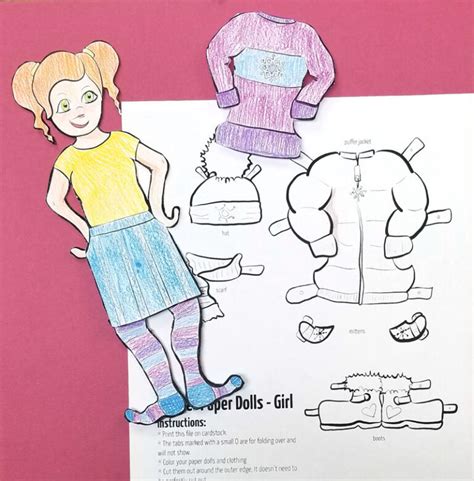 Paper Doll Printables Winter Clothing And Outerwear Moms And Crafters