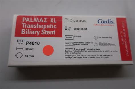 New Cordis P4010 Palmaz Xl P4010 P4010 Palmaz Xl P4010