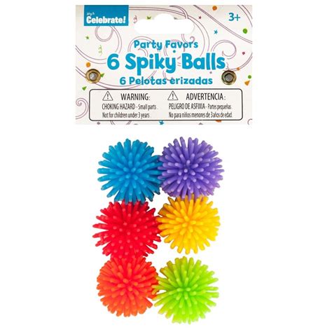 6 Spiky Balls Great For Party Favors Tgel552