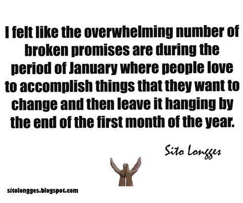 Sito Longges: NEW YEAR’S RESOLUTION FOR THE NTH TIME AND BROKEN